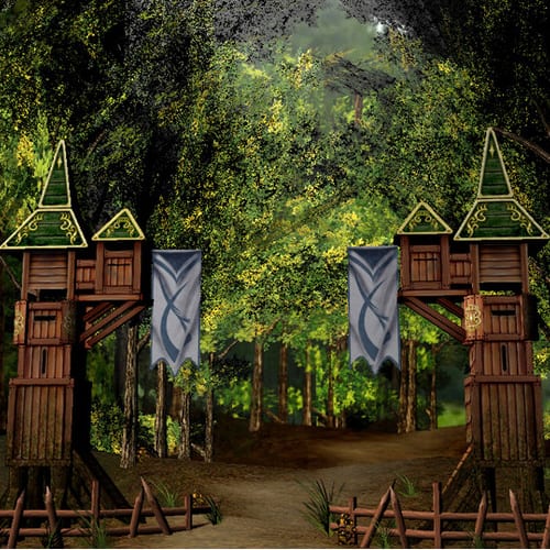 The village entrance