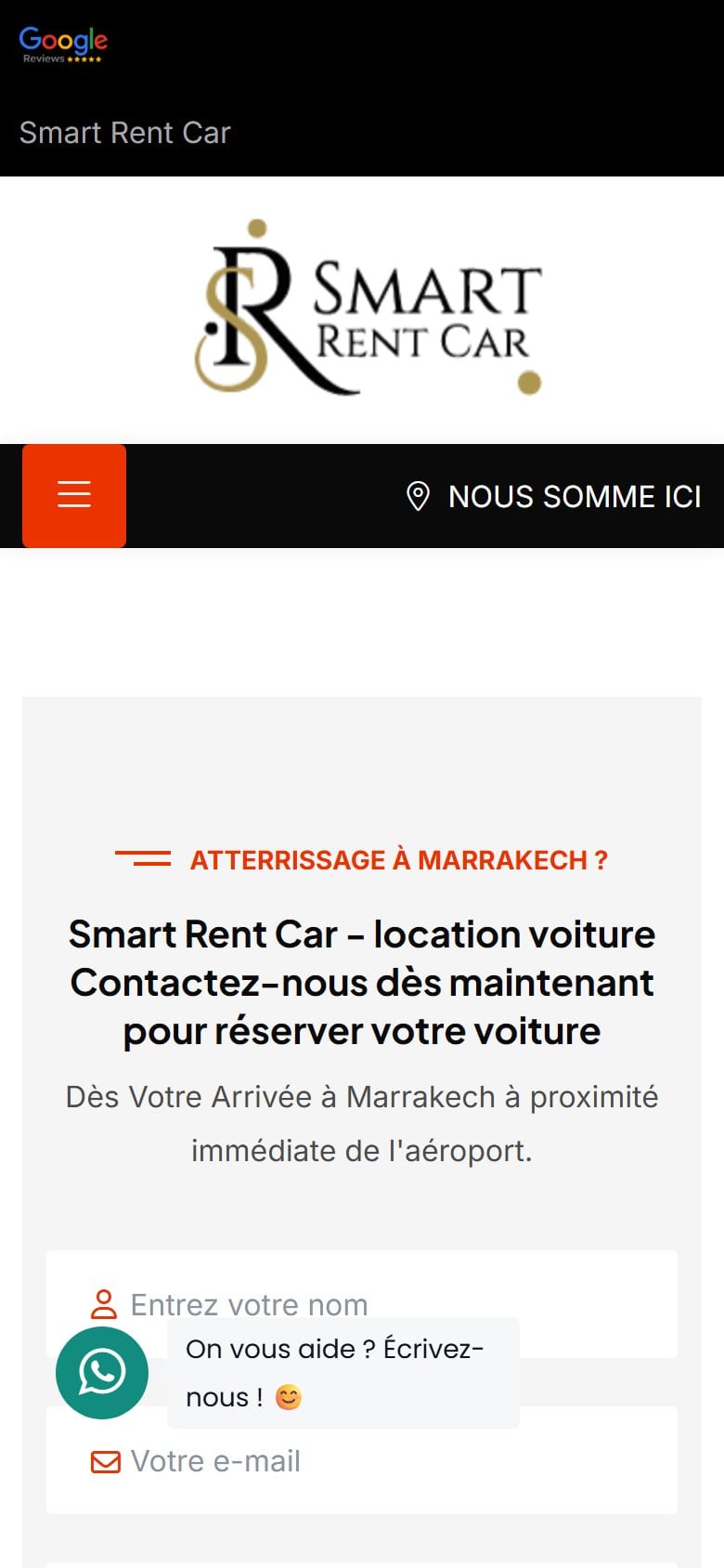 SMART RENTCAR 모바일 화면